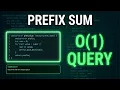 Prefix Sum Build Once Query Fast