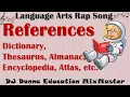 Language Art Skills Rap 120 References Dictionary Thesaurus Almanac Encyclopedia Atlas etc