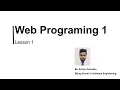 WEB PROGRAMMING 01 Java Institute for Advanced Technology Lesson 01