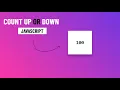Count Up Count Down Animation With Javascript