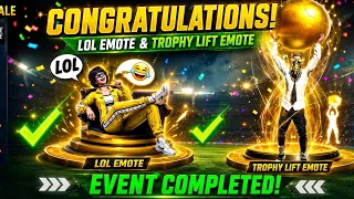 New Trophy Lift Emote & Lol Emote 1 Spin Trick | Kitna Diamond lagega | Lol Emote Return Emote Royal