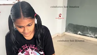 college girl full shave for cause indian women headshave 2025 latest coimbatorehairdonation