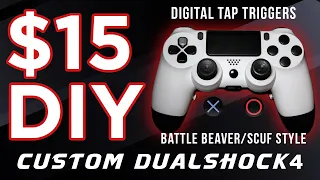 15 CUSTOM PS4 CONTROLLER Battle Beaver Scuf Style DIY Mod Tutorial