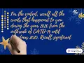 Year - Reflection Writing
