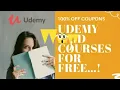 Watch Udemy Free Courses With Free Certificate Study Online Through Best Courses