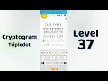 Cryptogram Tripledo Level 37 Solutions Logic Puzzle Game Mini Boss