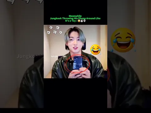 BTS Handle Their Phones With Care… Jungkook Plays Catch With His 😂🔥