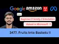 Fruits Into Baskets II Easy LeetCode 3477 Easy Asked in Microsoft