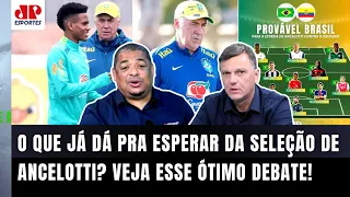 "SABE o que EU ACHO que o Ancelotti VAI FAZER na Seleção???" Mauro Cezar e Vampeta ANALISAM!