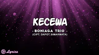 Download Kecewa - Boniaga Trio || Lirik Lagu Batak MP3