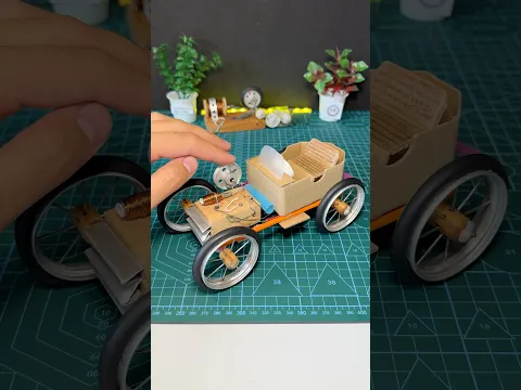 Solenoid engine + Electromagnet motor + Car ⚡️#dcmotor #tech #youtubeshorts #dcmotorproject #craft