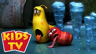 Larva Jalan es yang licin dan kartun lucu lainnya untuk anak-anak