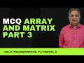 ISC SEM 1 MCQ ARRAY AND MATRIX Class 11 and 12