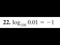 log100 0 01 - 1 write in exponential form