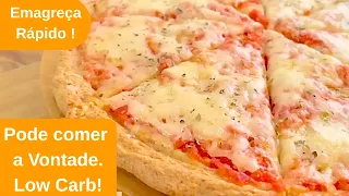 MASSA DE PIZZA ZERO CARBOIDRATOS, PARA COMER SEM CULPA NA DIETA