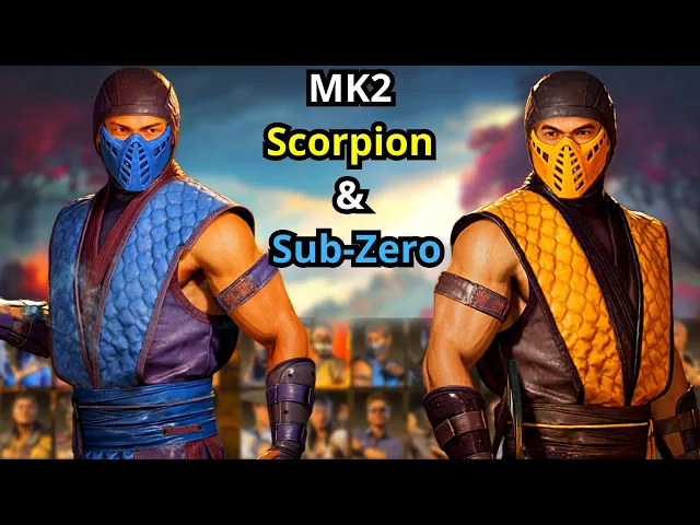 Klassic MK2 Sub-Zero and Scorpion Skins - MK1 Skins Showcase