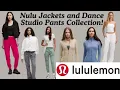 Lululemon Nulu Jackets and Dance Studio Pants Collection and bonus City Essentials Bag