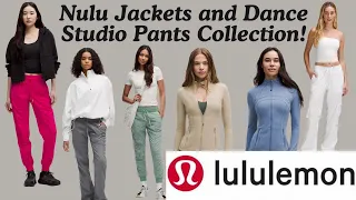 Lululemon Nulu Jackets and Dance Studio Pants Collection and bonus City Essentials Bag