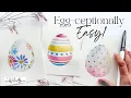 Quick Painting for Busy People Minimal Time Minimal Effort Easter Egg Watercolor Card Tutorial