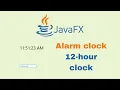 JavaFX and Scene Builder - IntelliJ Alarm clock 12-hour clock