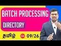 Directory Concept Batch Processing C Programming In Tamil