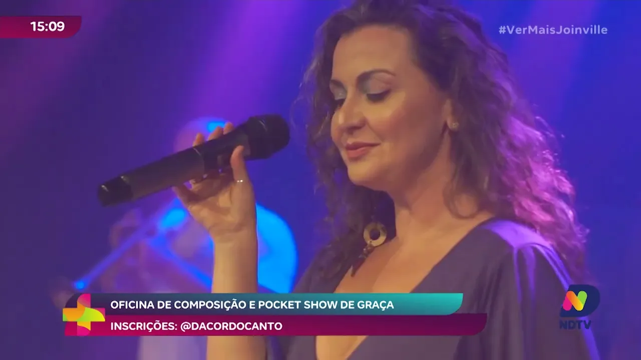 Turnê da cor do canto oficinas de composição e pocket show gratuito em Joinville