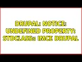 Drupal Notice Undefined property stdClass field imce drupal
