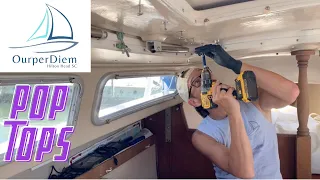 Swapping sailboat parts on our Catalina 22
