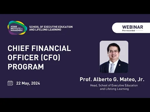Online Webinar on AIM's Chief Financial Officer (CFO) Program
