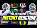 Lagu CFP First-Round INSTANT REACTION: Miami Holds Off Texas A\u0026M, Oregon \u0026 Ole Miss Dominate