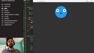 CP1 Animation in P5JS - Basics Size