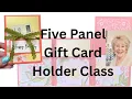 Five Panel Gift Card Cash Holder