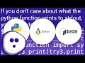 Collecting return values from python functions in bash