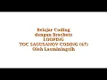 Coding Dasar Java Scipt dengan Brackets Looping 1 TOC Sagusanov 47