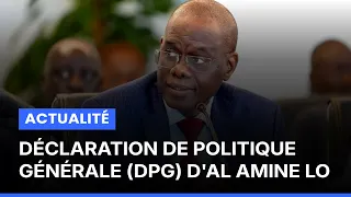 EN DIRECT | Déclaration de Politique Générale (DPG) d'Al Amine Lo | 08 Septembre 2026