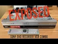EXPOSED Sony RDR-VX515 DVD Recorder VCR Combo