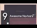 Navbars 9 Awesome Navbars You must try Html Css Javascript Effects Animations