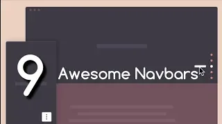 Navbars 9 Awesome Navbars You must try Html Css Javascript Effects Animations