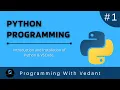 Introduction to Python Programming Installation of VSCode Python Python Tutorial