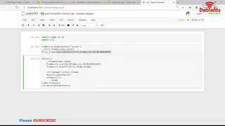 How to work with Background Removal in OpenCV part 2 Opencv Tutorial