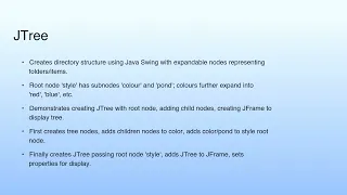 JTree Lecture 47 Demonstration-XVIII