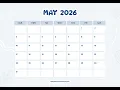 Printable May 2026 Calendar US A4 Letter Size May 2026 Calendar Printable Free PDF