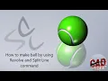 How to make ball by using revolve and split line in Solidworks Solidworks tutorial for beginners