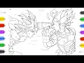 Dragon Ball New Coloring Pages - How to color Goku vs Vegeta