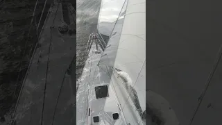 Holy Sh*t! View from the mast under full sail!  #sailing