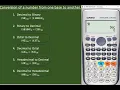 Number Base Decimal Binary Octal and Hexadecimal Conversion with fx 991 ES PLUS Casio