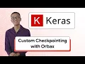 Keras Tutorial Checkpointing distributed models with Orbax