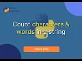 How To - Count Char Words In String Python
