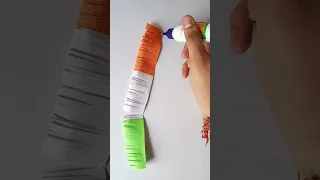 Tricolor Indian Flag Day Paper Craft CrafterAditi