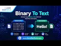 Free Binary to Text Converter - Convert Binary Code to Text Online iLoveSEOTools